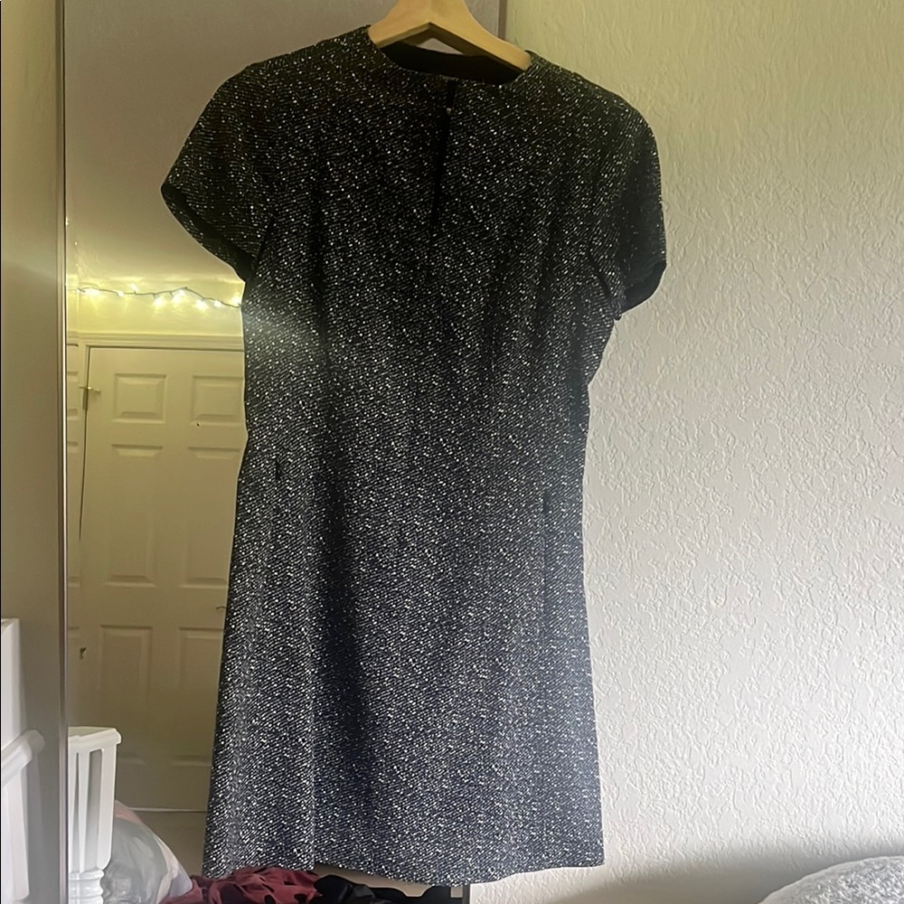Theory Elegant White/Grey/Black Dress